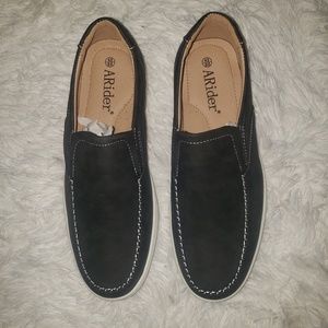 Men's Blue suede loafers